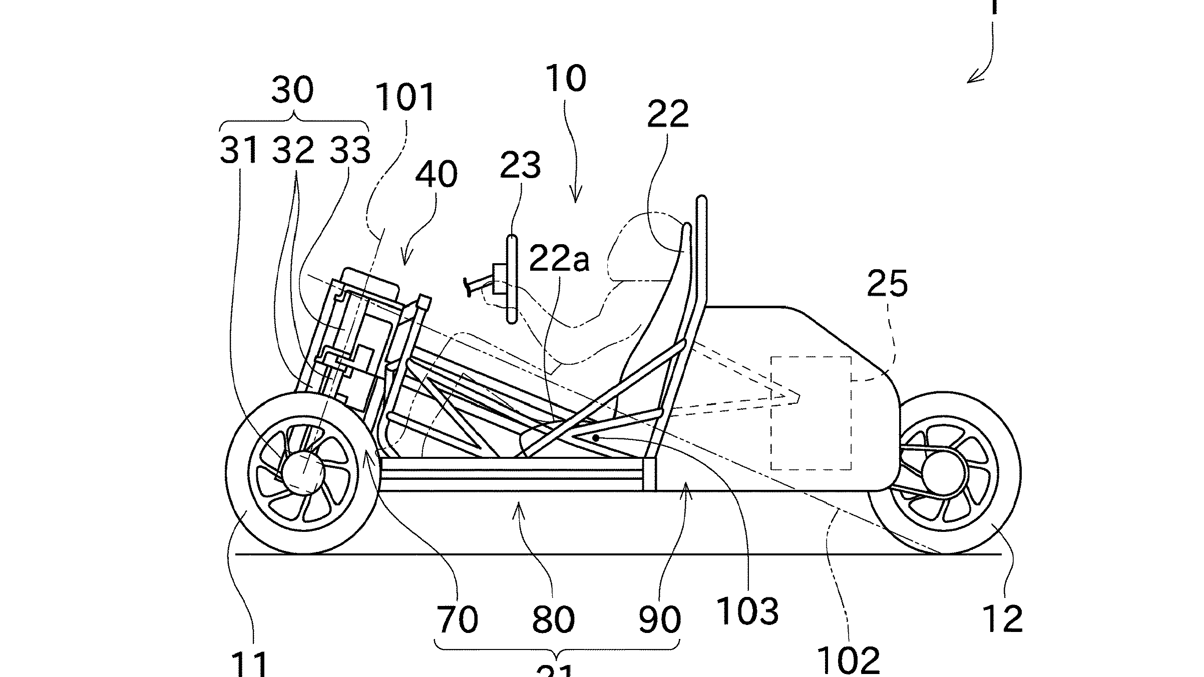 Kawasaki lenaing three wheeler
